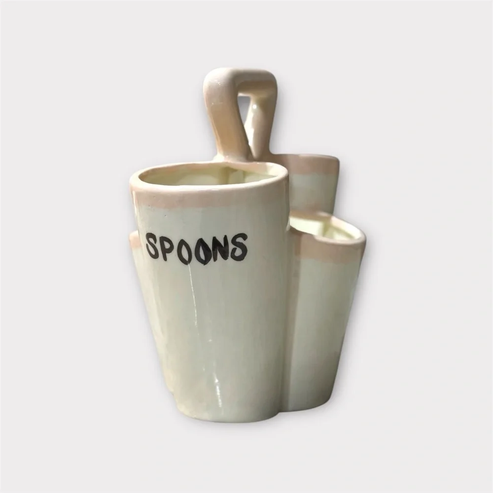 ceramic flatware or utensil caddy‎